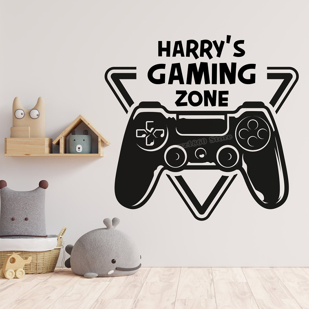 Gaming Accessories Wallpaper - Nome personalizzato zona di gioco decalcomania