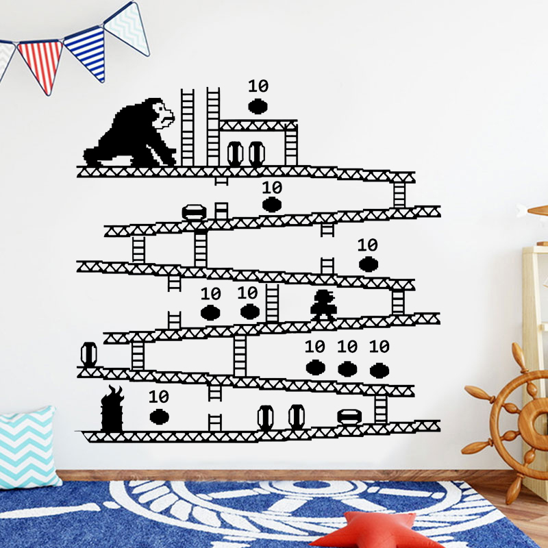 Gaming Accessories For Bedroom - Adesivo Murale in Vinile con Controller