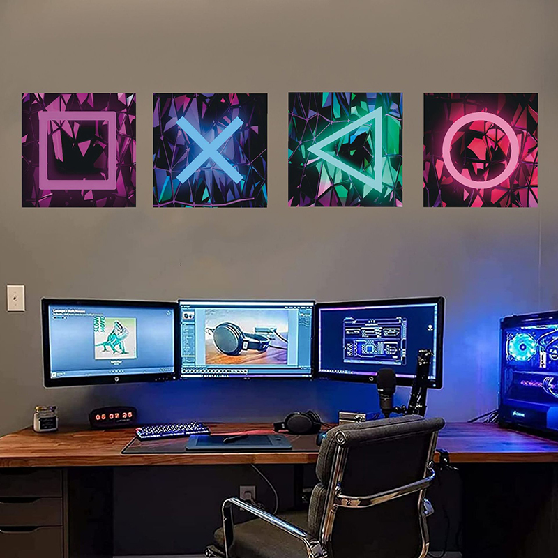 4 pezzi sala giochi per bambin - Gaming Accessories Wallpaper recensione e prezzo