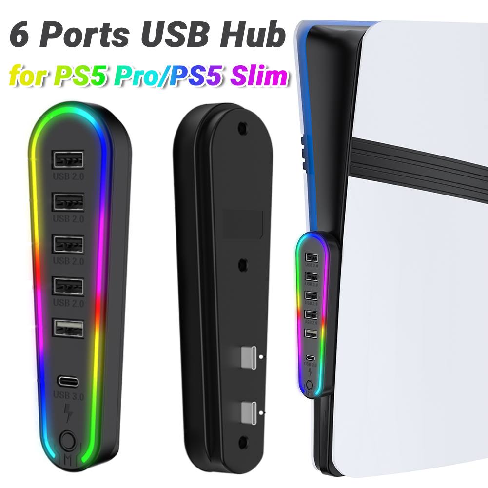 Hub USB a 6 Porte con Luce RGB - Gaming Accessories Rgb recensione e prezzo